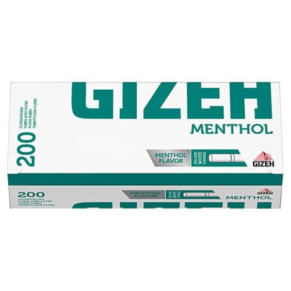 Menthol Hülsen Deluxe White Tipping Menthol Flavor